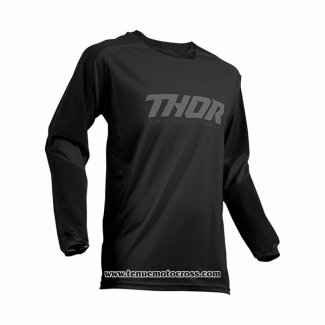 2020 Motocross Cyclisme Maillot Thor Manches Longues Noir