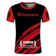 2020 Motocross Cyclisme T Shirt Huaqvarna Manches Courtes Noir