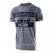 2020 Motocross Cyclisme T Shirt KTM Manches Courtes Orange Gris