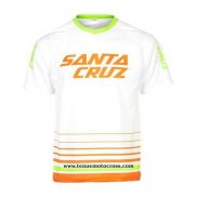 2020 Motocross Cyclisme T Shirt Santa Cruz Manches Courtes Blanc