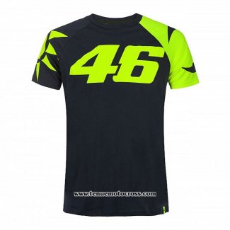 2020 Motocross Cyclisme T Shirt VR 46 Manches Courtes Noir