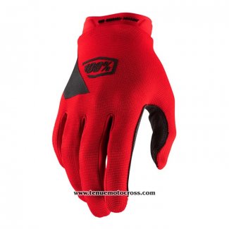 2021 Motocross Cyclisme 100 Percent Gants Doigts Long Rouge