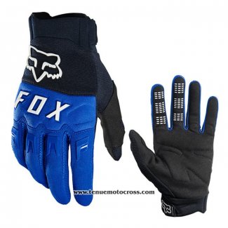 2021 Motocross Cyclisme FOX Gants Doigts Long Bleu