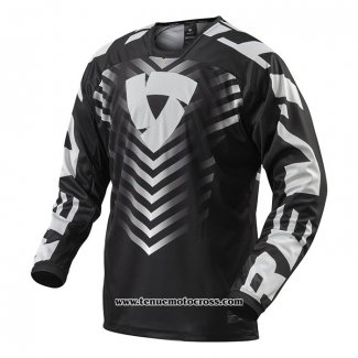 2021 Motocross Cyclisme Maillot Revit Scramble Manches Longues Noir Blanc