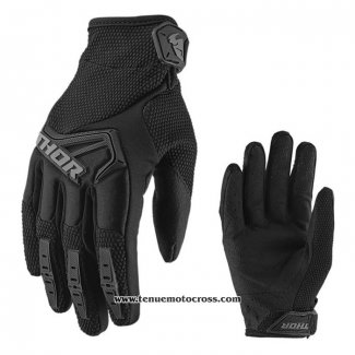 2021 Motocross Cyclisme Thor Gants Doigts Long Noir