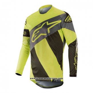 2020 Motocross Cyclisme Maillot Alpinestars Manches Longues Jaune