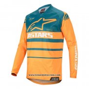 2020 Motocross Cyclisme Maillot Alpinestars Manches Longues Jaune