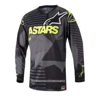 2020 Motocross Cyclisme Maillot Alpinestars Manches Longues Noir