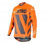 2020 Motocross Cyclisme Maillot Alpinestars Manches Longues Orange