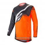 2020 Motocross Cyclisme Maillot Alpinestars Manches Longues Orange