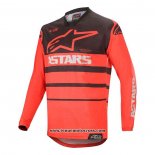 2020 Motocross Cyclisme Maillot Alpinestars Manches Longues Rouge