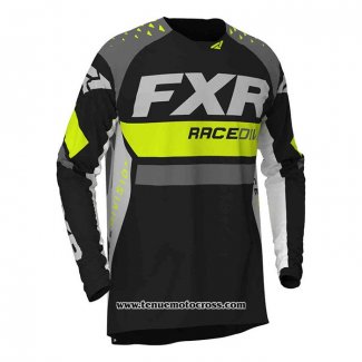 2020 Motocross Cyclisme Maillot FXR Manches Longues Gris