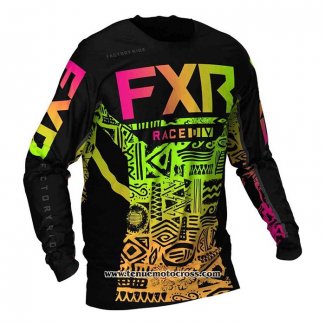 2020 Motocross Cyclisme Maillot FXR Manches Longues Noir Jaune