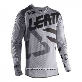 2020 Motocross Cyclisme Maillot Leatt Manches Longues Gris