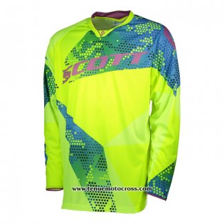 2020 Motocross Cyclisme Maillot Scott Manches Longues Jaune