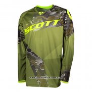 2020 Motocross Cyclisme Maillot Scott Manches Longues Vert