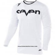 2020 Motocross Cyclisme Maillot Seven Manches Longues Blanc