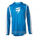 2020 Motocross Cyclisme Maillot Shift Manches Longues Bleu