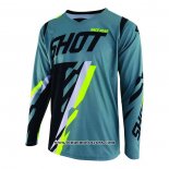 2020 Motocross Cyclisme Maillot Shot Manches Longues Vert