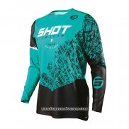 2020 Motocross Cyclisme Maillot Shot Manches Longues Vert