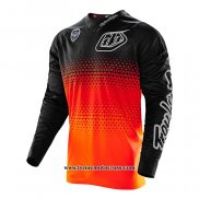 2020 Motocross Cyclisme Maillot TLD Manches Longues Noir Orange