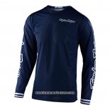 2020 Motocross Cyclisme Maillot TLD Manches Longues Profond Bleu