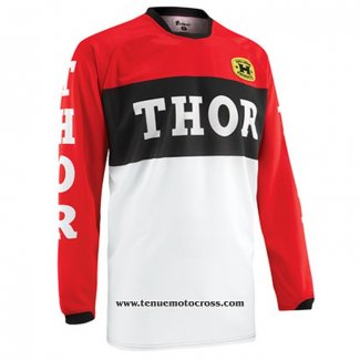 2020 Motocross Cyclisme Maillot Thor Manches Longues Blanc