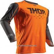 2020 Motocross Cyclisme Maillot Thor Manches Longues Orange