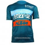 2020 Motocross Cyclisme T Shirt KTM Manches Courtes Bleu