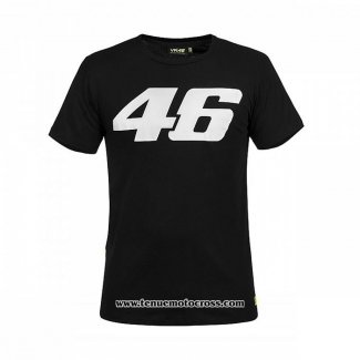 2020 Motocross Cyclisme T Shirt VR 46 Manches Courtes Noir