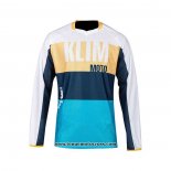 2021 Klim Motocross Cyclisme Maillot Manches Longues Jaune Bleu