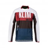 2021 Klim Motocross Cyclisme Maillot Manches Longues Rouge Noir Bleu