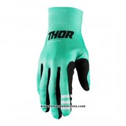 2021 Motocross Cyclisme Thor Gants Doigts Long Bleu Clair