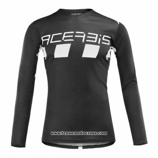 2020 Motocross Cyclisme Maillot Acerbis Manches Longues Noir