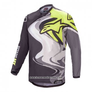 2020 Motocross Cyclisme Maillot Alpinestars Manches Longues Noir