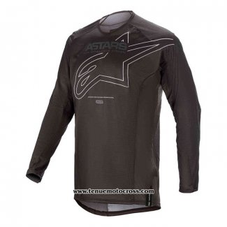 2020 Motocross Cyclisme Maillot Alpinestars Manches Longues Noir