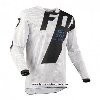 2020 Motocross Cyclisme Maillot FOX Manches Longues Blanc