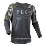 2020 Motocross Cyclisme Maillot FOX Manches Longues Gris