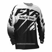 2020 Motocross Cyclisme Maillot FXR Manches Longues Blanc Noir