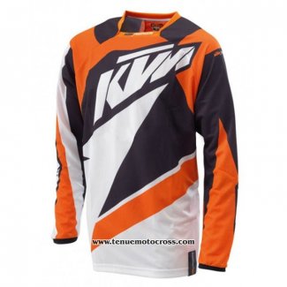 2020 Motocross Cyclisme Maillot KTM Manches Longues Orange