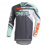 2020 Motocross Cyclisme Maillot Oneal Manches Longues Gris