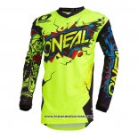 2020 Motocross Cyclisme Maillot Oneal Manches Longues Jaune