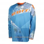 2020 Motocross Cyclisme Maillot Scott Manches Longues Bleu