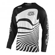 2020 Motocross Cyclisme Maillot TLD Manches Longues Blanc Noir