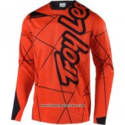 2020 Motocross Cyclisme Maillot TLD Manches Longues Orange