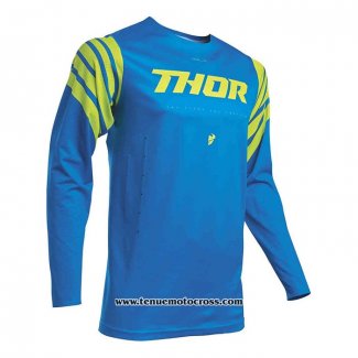 2020 Motocross Cyclisme Maillot Thor Manches Longues Bleu