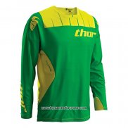 2020 Motocross Cyclisme Maillot Thor Manches Longues Vert