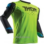 2020 Motocross Cyclisme Maillot Thor Manches Longues Vert