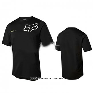 2020 Motocross Cyclisme T Shirt FOX Manches Courtes Noir