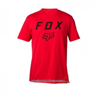 2020 Motocross Cyclisme T Shirt FOX Manches Courtes Rouge